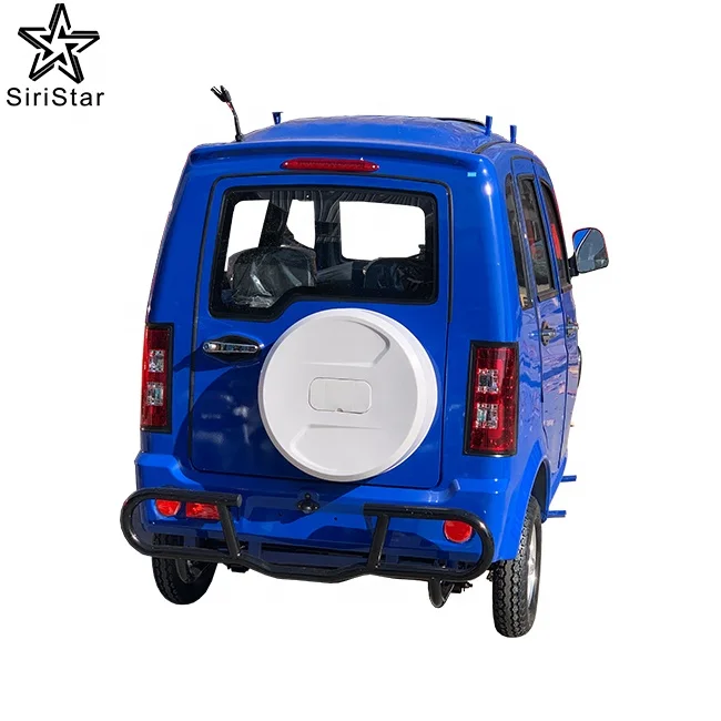 3 Wheel Motorized Passenger Tricycle with Closed Body Five Passenger Seats