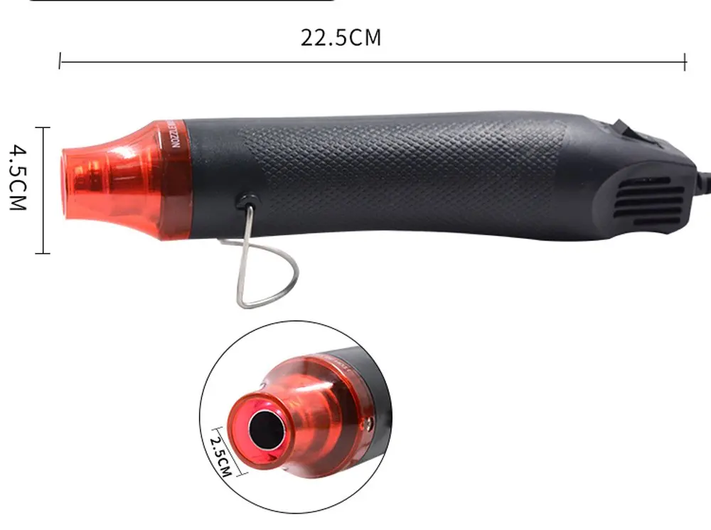 Factory wholesale 2M cable corded hot air gun Quick fuse electric hot air gun