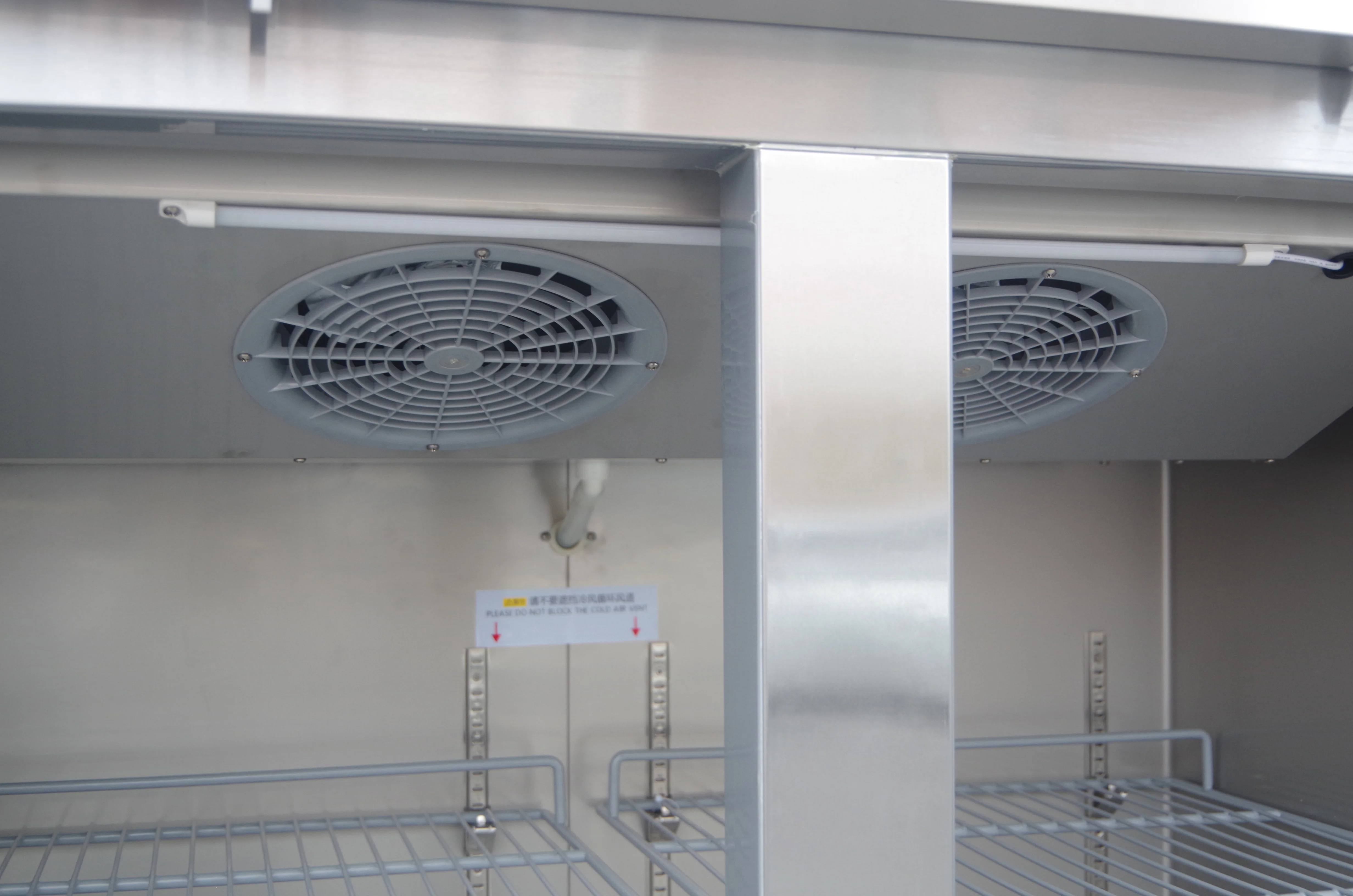 Kitchen Catering High-quality Refrigeration Equipment Four Doors  Standing Refrigeration Refrigerator Freezer