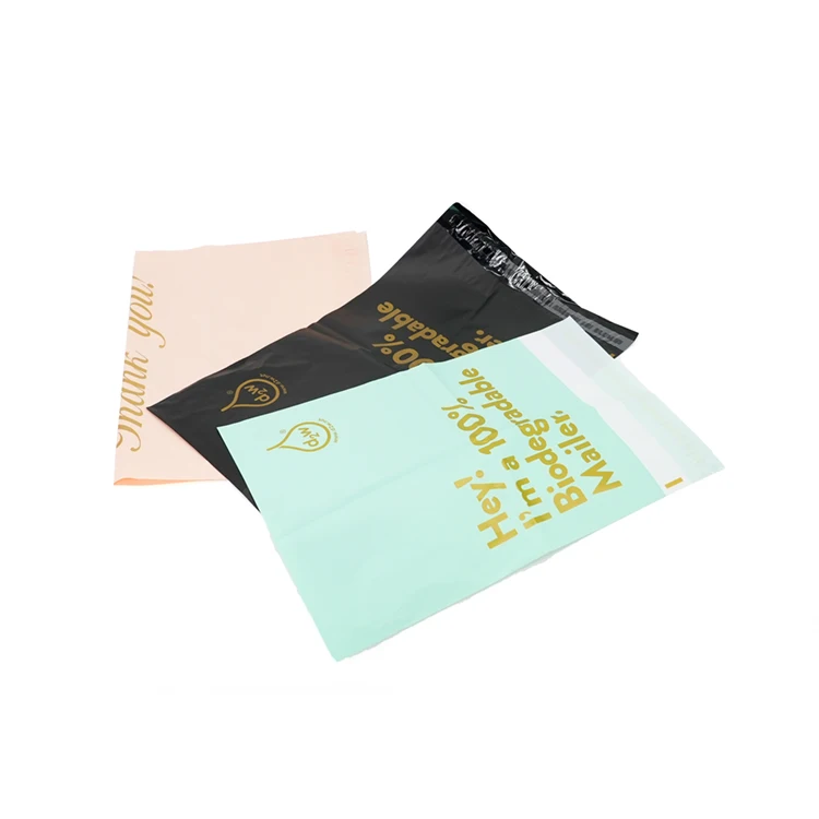 Eco Friendly Custom Logo 100% Biodegradable Compostable Poly Mailing Mailer Bags Packaging Shipping Compostable Mailer
