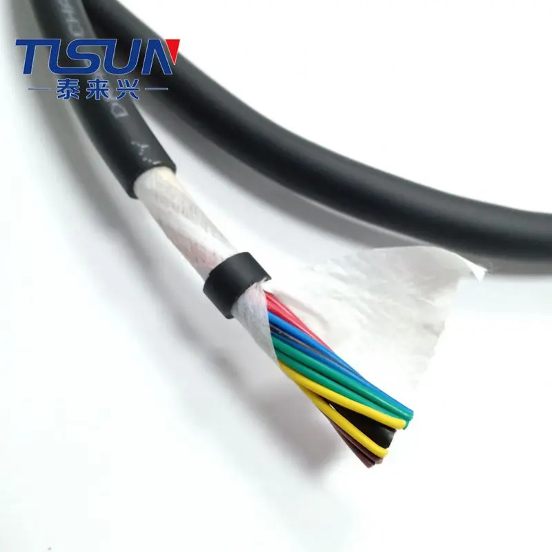 CE certified  TRVV/HF-YY 12X0.2mm2 high flexible towline cable for automation equipment cable