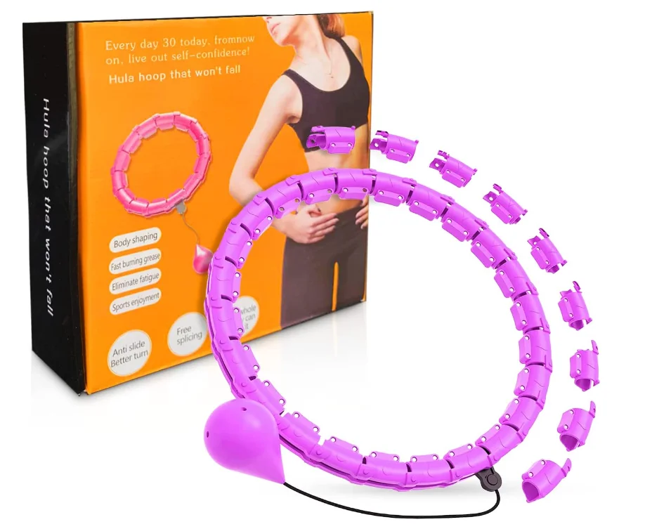 Умный фитнес умный Взрослый Регулируемый Утяжеленный съемный Интеллектуальный обруч Hoola Ring Circle
