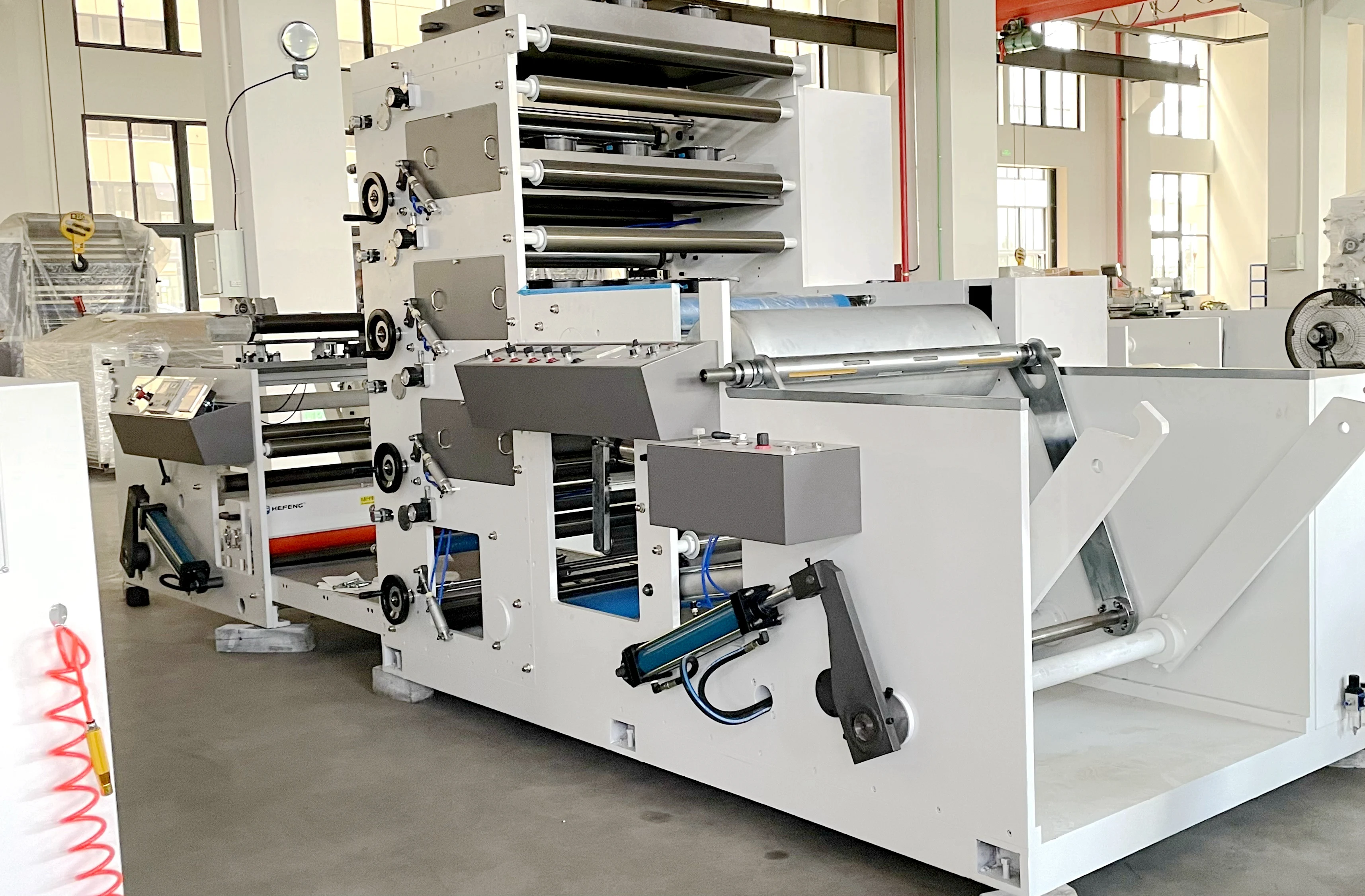 Kraft Paper Packaging Bag Central Impression Flexographic Printers Ci Pet PE Bag digital Flexo Printing Machine