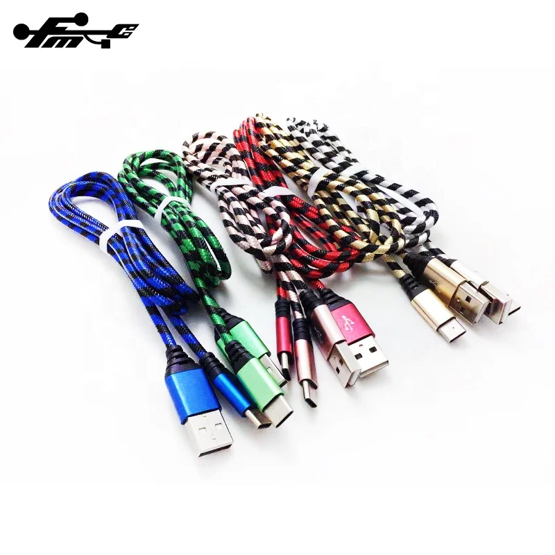 Wholesale Durable charging and data cable usb connector 1m 2m 3m braided usb fast charging cable for iphone