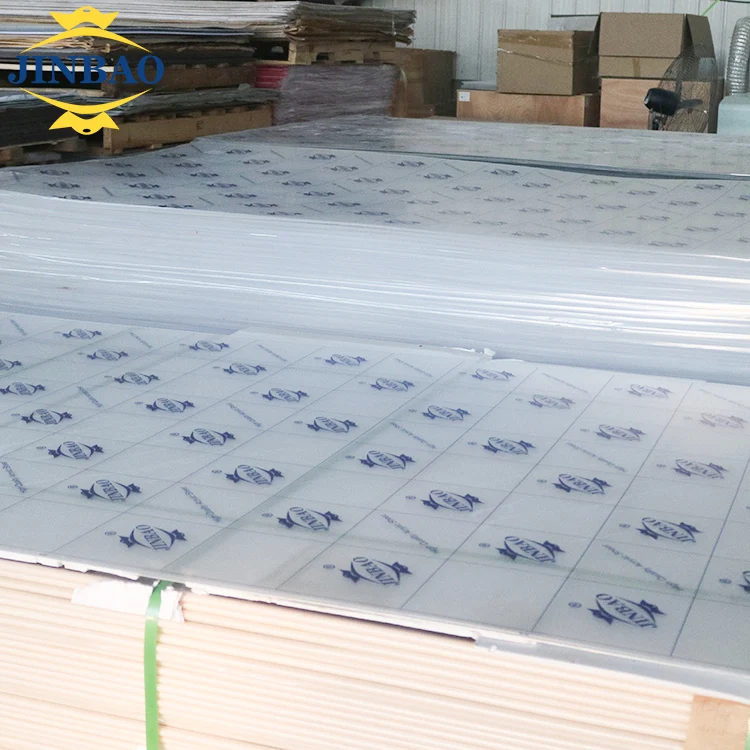 JINBAO Manufacturer 1mm 3mm 4x8 silver colored golden mica pmma clear two way mirror acrylic sheet