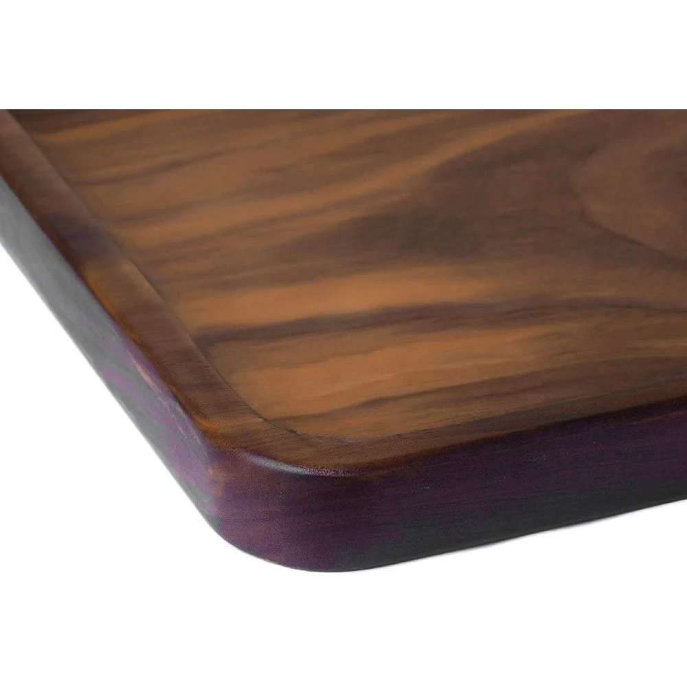 TAOTAOJU factory square tray customized solid wood serving plate Rustic Walnut dessert tray coffee tea pllate wooden tray