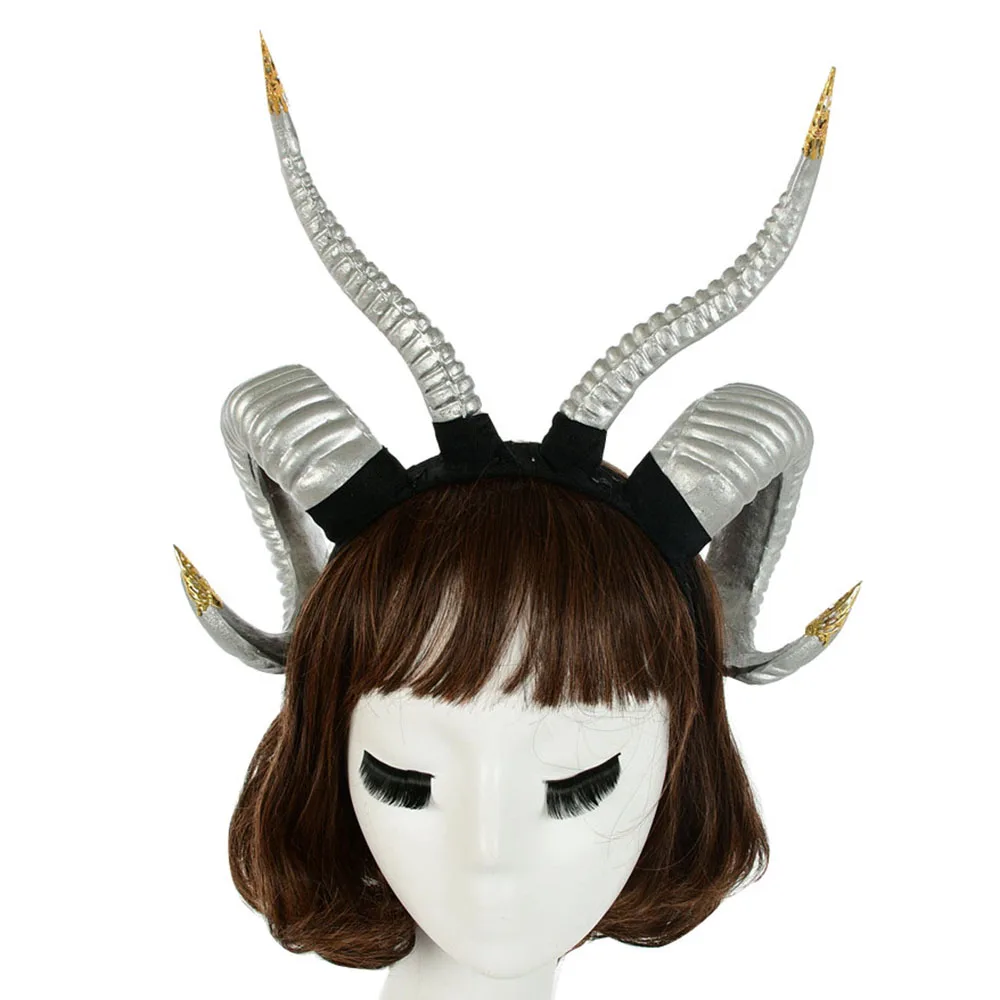 Женская повязка на голову, черная Готическая повязка на голову с четырьмя углами