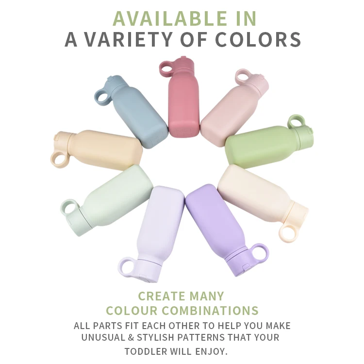 Factory Bpa Free Food Grade Leakproof Drinking Bottle Gallon Silicone Water Bottle Eco Friendly Big With Custom Logo