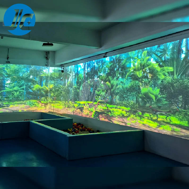 Realistic Wall Interactive Projection Ball Game 3D Holographic Interactive Wall Projection