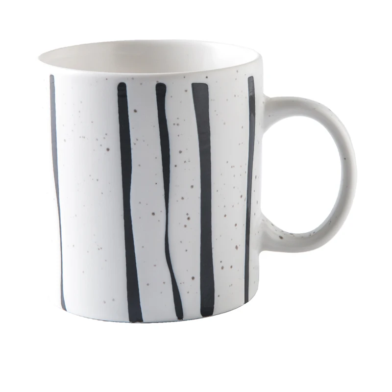 
 Тонке керамическая популярная высококачественная керамическая барабанная графическая кружка с рисунком ручной работы и красками  