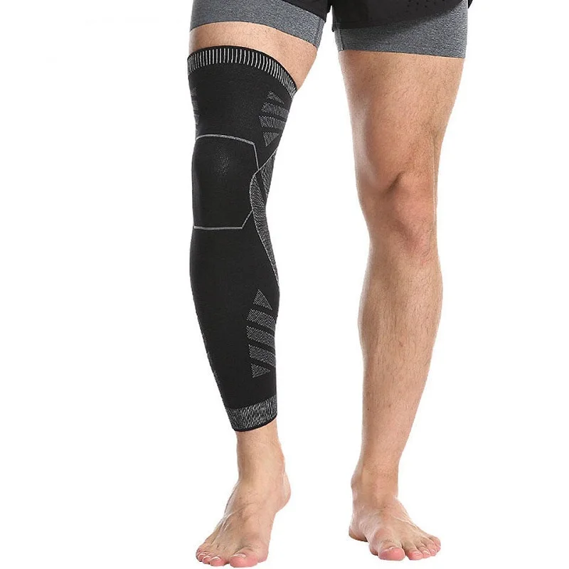 Custom Factory Price Compression Gym Sports Leg Sleeves Yoga Basketball Running Long Leg Sleeve Warm