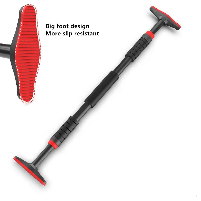 hot pull-up exercise device installation between door frame free punching home indoor fitness sport horizontal bar with big feet