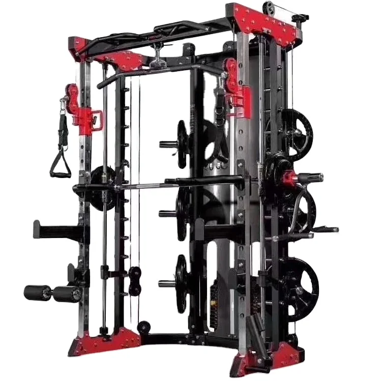 Multi Function home use Smith Machine with Weight Stack wholesale gym equipment Manufacturers