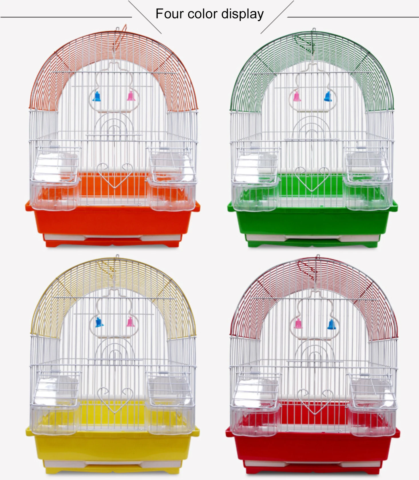 In Stock Cheap Small Chinese Wire Mesh Decorative Outdoor Plastic Metal Bird Cage Parrots Pigeon Cage Trays for Sale