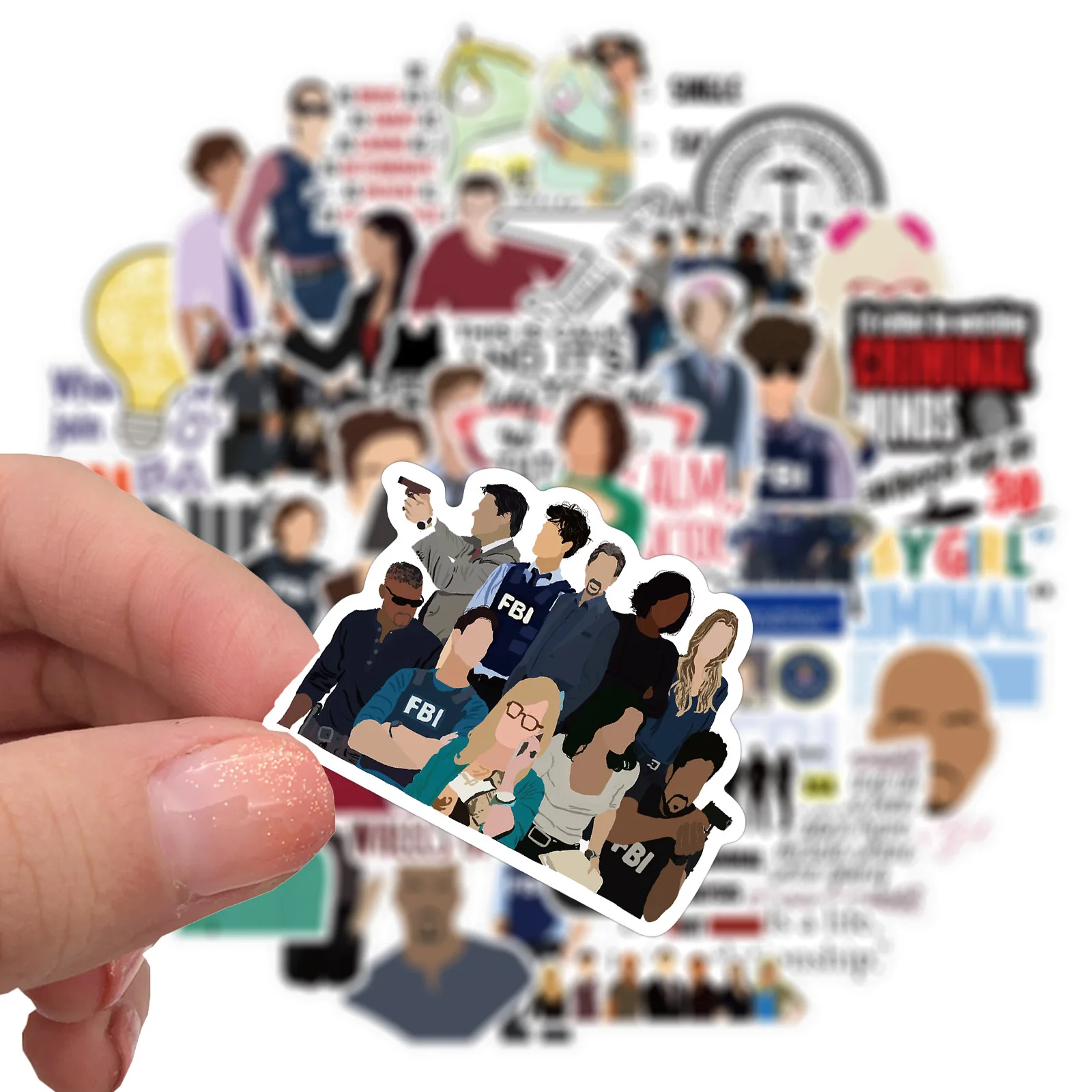 Personalized Graffiti Decorative Die Cut Stickers Waterproof PVC Water Bottle Stickers Reusable Adhesive DIY Stickers