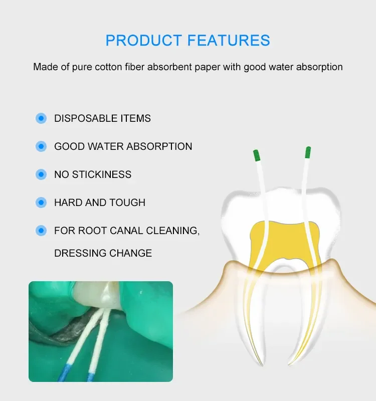 High Quality 02/04/06  taper gutta percha points with cheap price