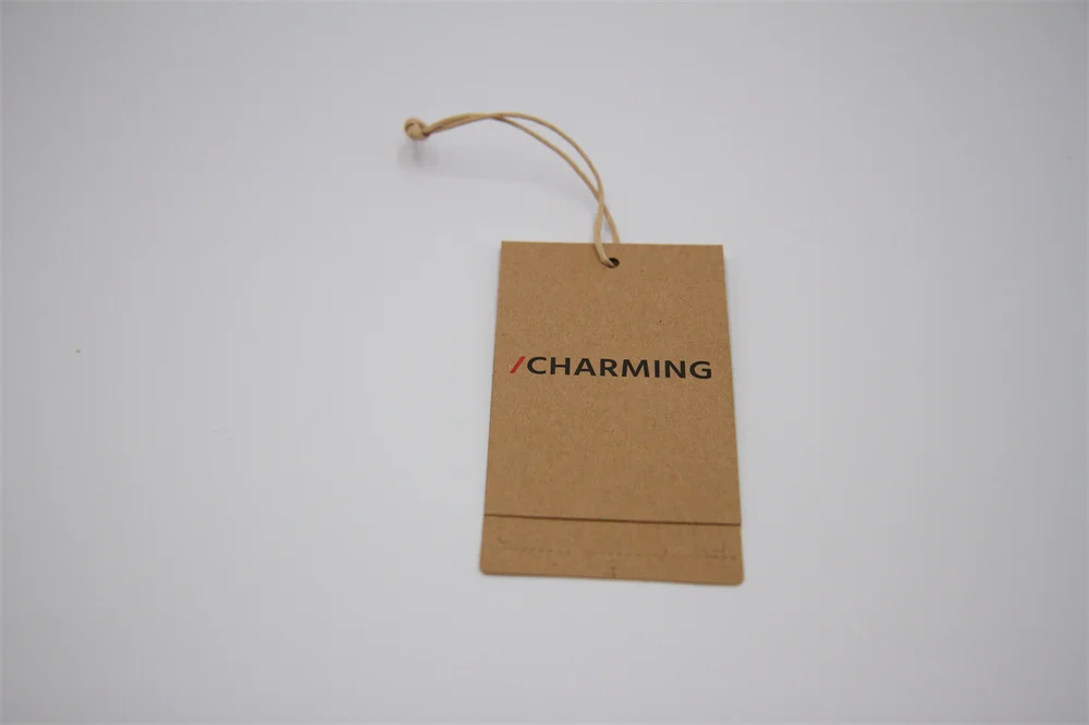 Recycled Kraft Paper Cardboard Hang Tag String Garment Tag