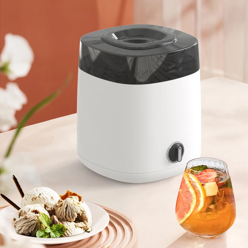 2024 Portable One Button Control Ice Cream Machine Popular Household Automated Fresh Fruit 3 Flavor Soft Ice Cream Machines