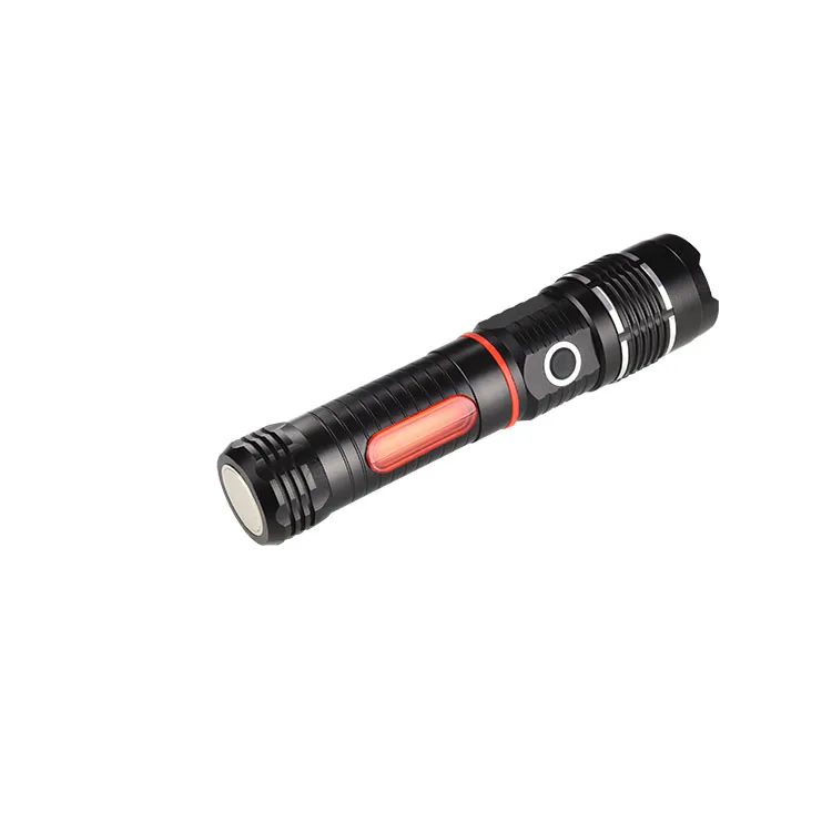 Hot Sales 2200mAh Power Banck Function USB Rechargeable Zoomable Window COB Flashlight with Magnet