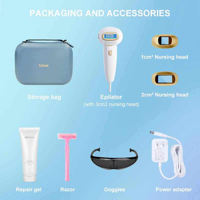 portable home use laser hair remover device permanent sapphire freezing point hair removal device