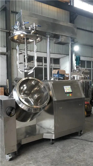 Automatic vacuum homogenizing emulsifier gel emulsifier making machine for chemical machinery equipment