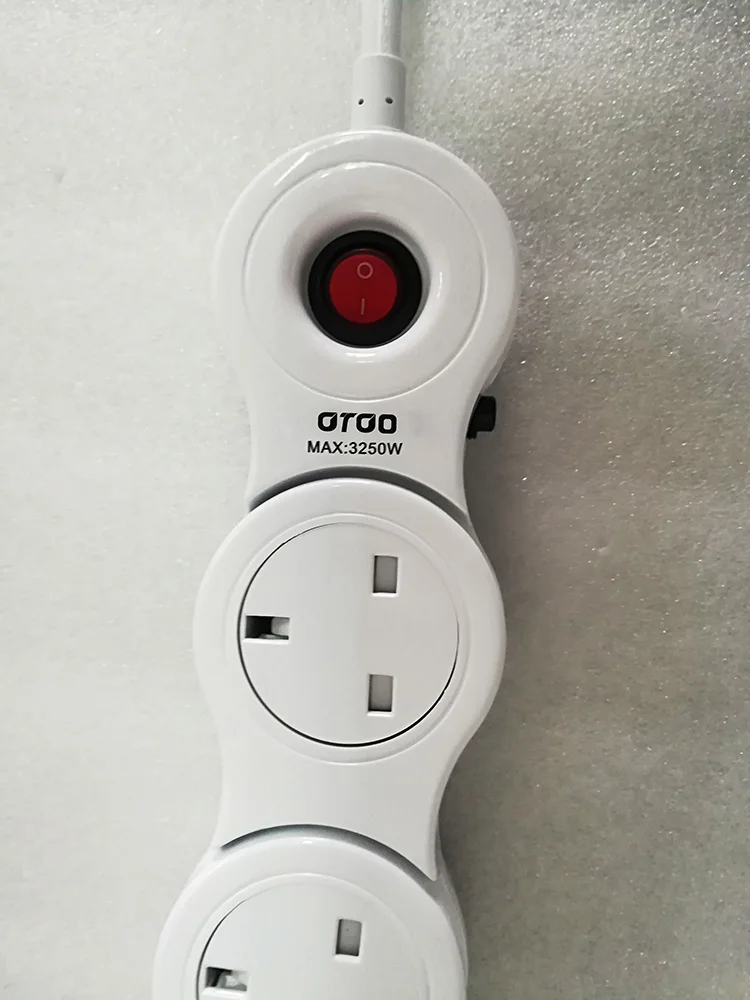 G-MARK BS-CE Extension Lead Flexible Surge Guard with USB Ports Newest Design Extension Lead