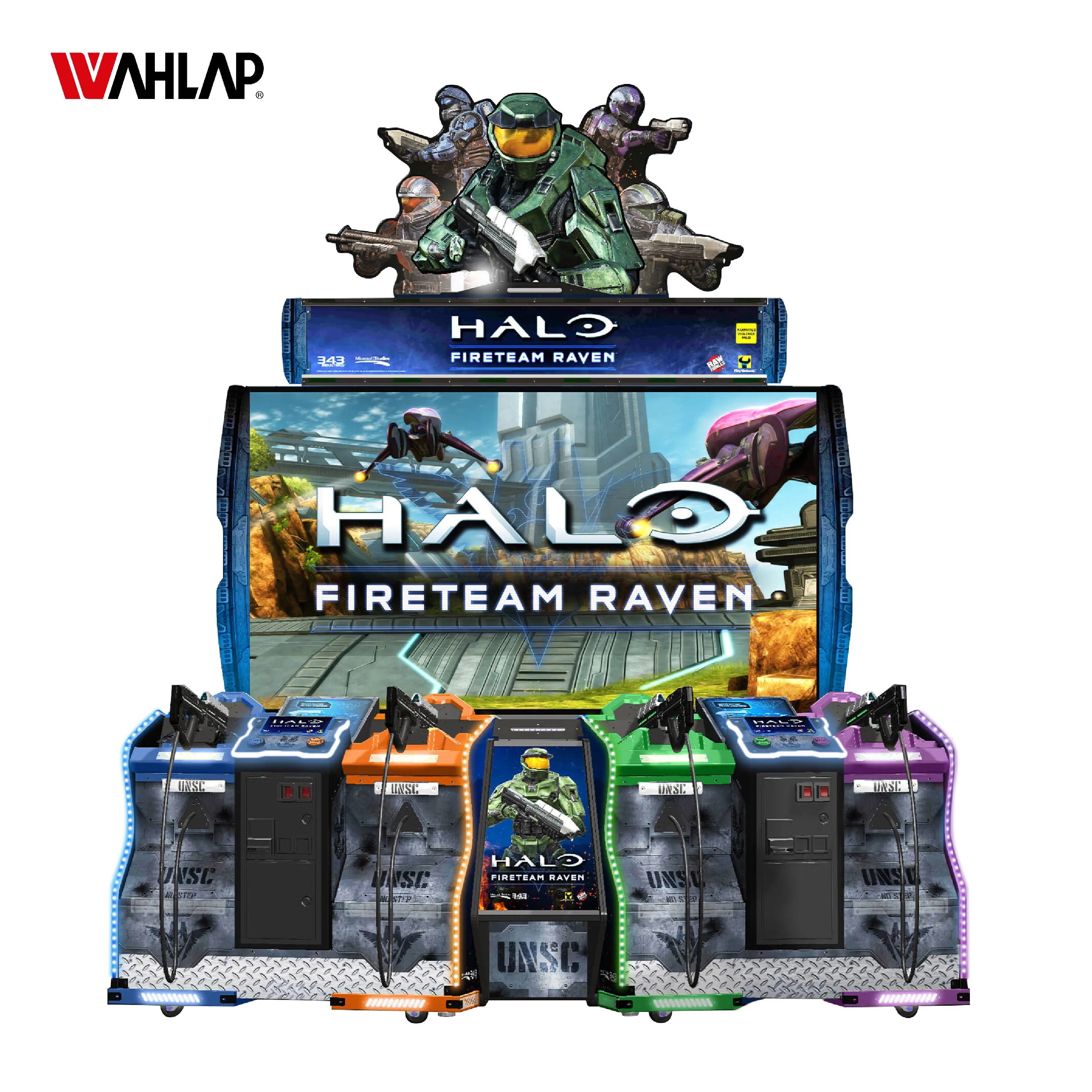 Halo fireteam raven Новый Монетный аркадный видео симулятор 4 игрока стрельба игровой автомат