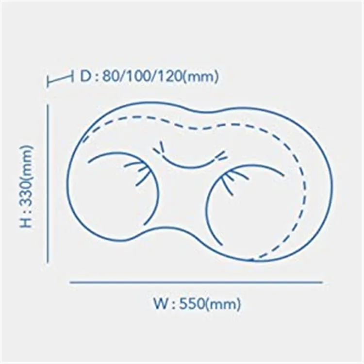 3D Pillow with Million Micro Airballs Sofa & Bed Positioner Ergonomic Pillows Softness and Coziness Free Sleeping