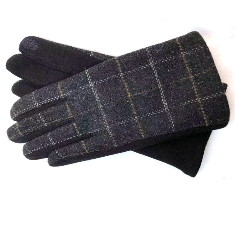 Зимние перчатки, вязаные перчатки с сенсорным экраном мужские женские перчатки