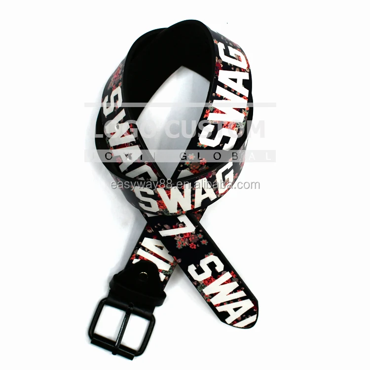 fashionable top brand logo custom promotion gift girls women ladies men stylish letter printing leather belt in ready stocks