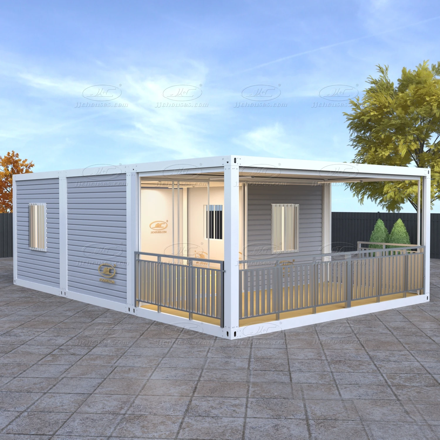custom small custom luxury villa portable prefabricated home office living tiny container house prefab with 2 bedroom plans