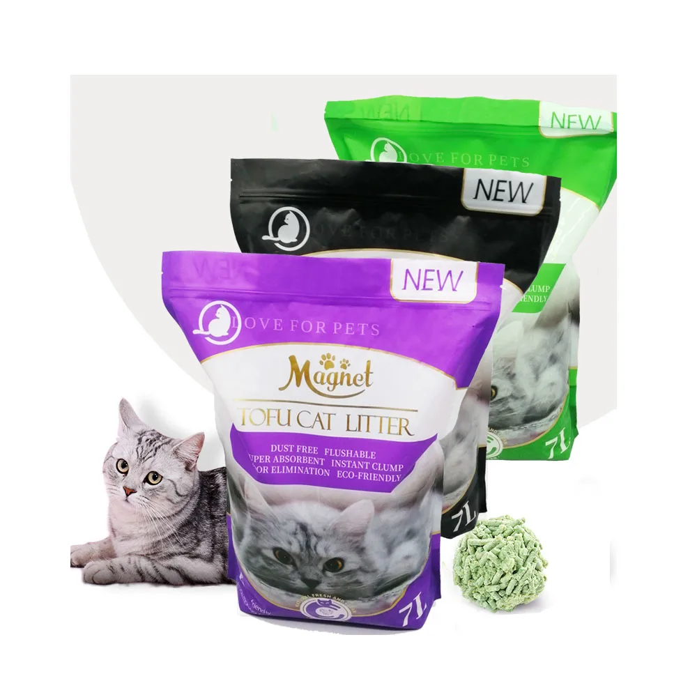 Dust free eco cat litter pet shop tofu cat litter
