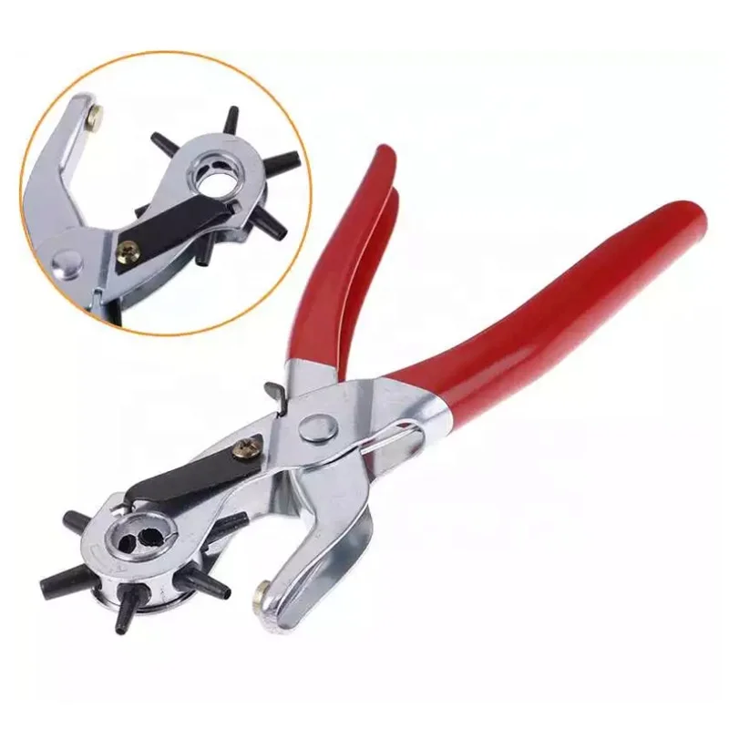 Heavy Duty Revolving Eyelet for Belts/Watch Bands/Straps/Dog Collars/Saddles/Fabric 9' leather hole punch plier tool
