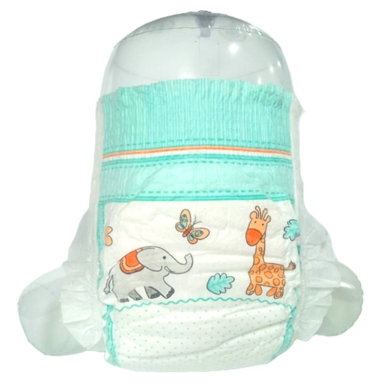 OEM High quality SAP and super absorbing performance baby diaper from China manufacturer M size hot sale Ghana market