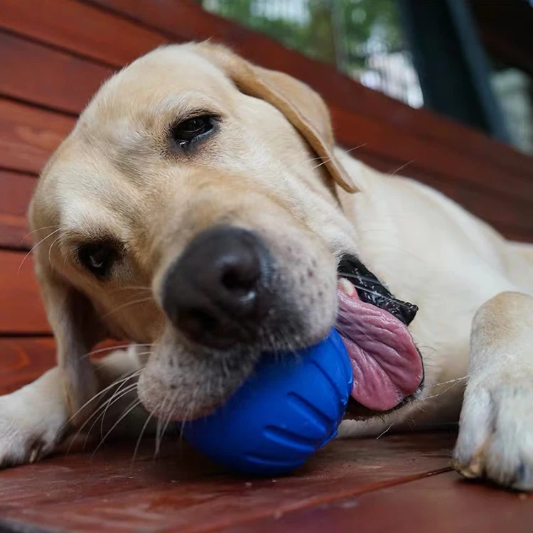 Soft EVA 9cm training Floating Foam chew Ball throw Pet Toys bite blue eva dog toy