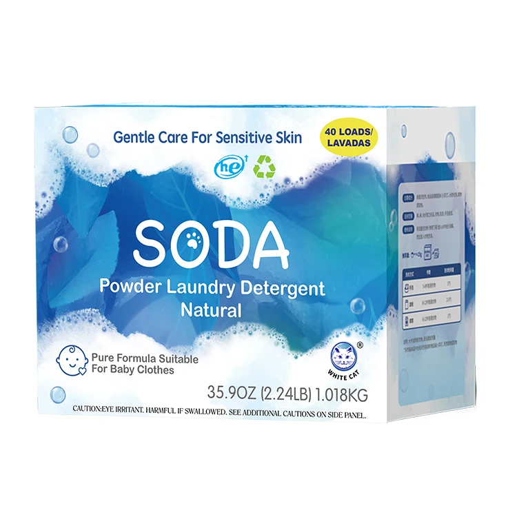 Eco-friendly Gentle Care Soda Laundry Detergent Washing
