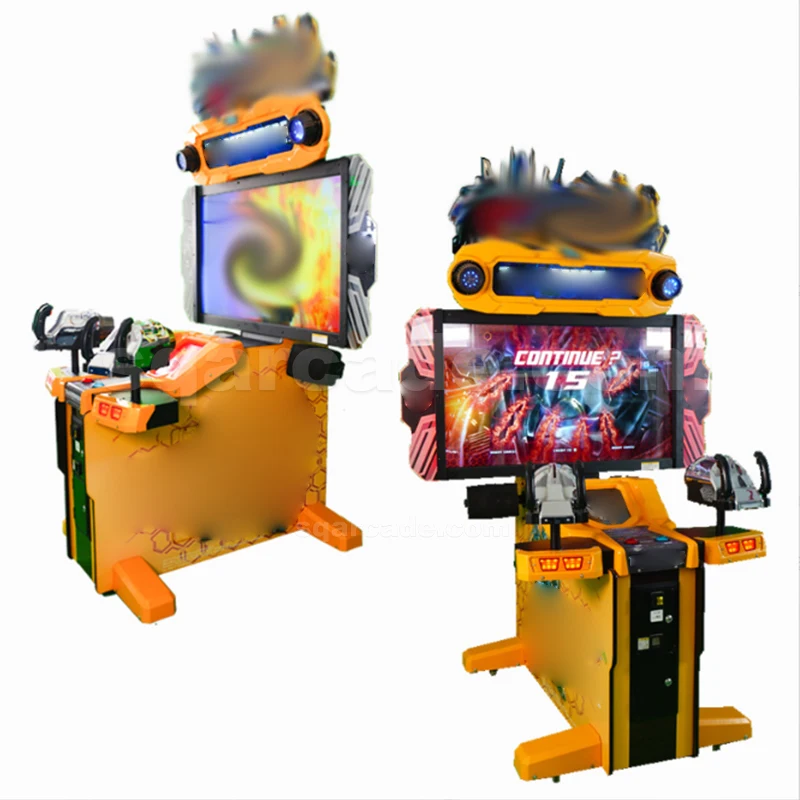 55 Inch Game Zone Standing Transformer Shooting Simulator Token Operated Indoor Arcade Game Simulator Electric Video Game
