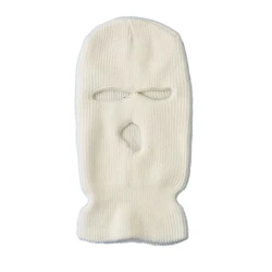 Fashion Knitted Ski Winter Mask Balaclava Three Hole SkiMask 3 Hole Cotton Warm Face Cover Winter Hat For Man