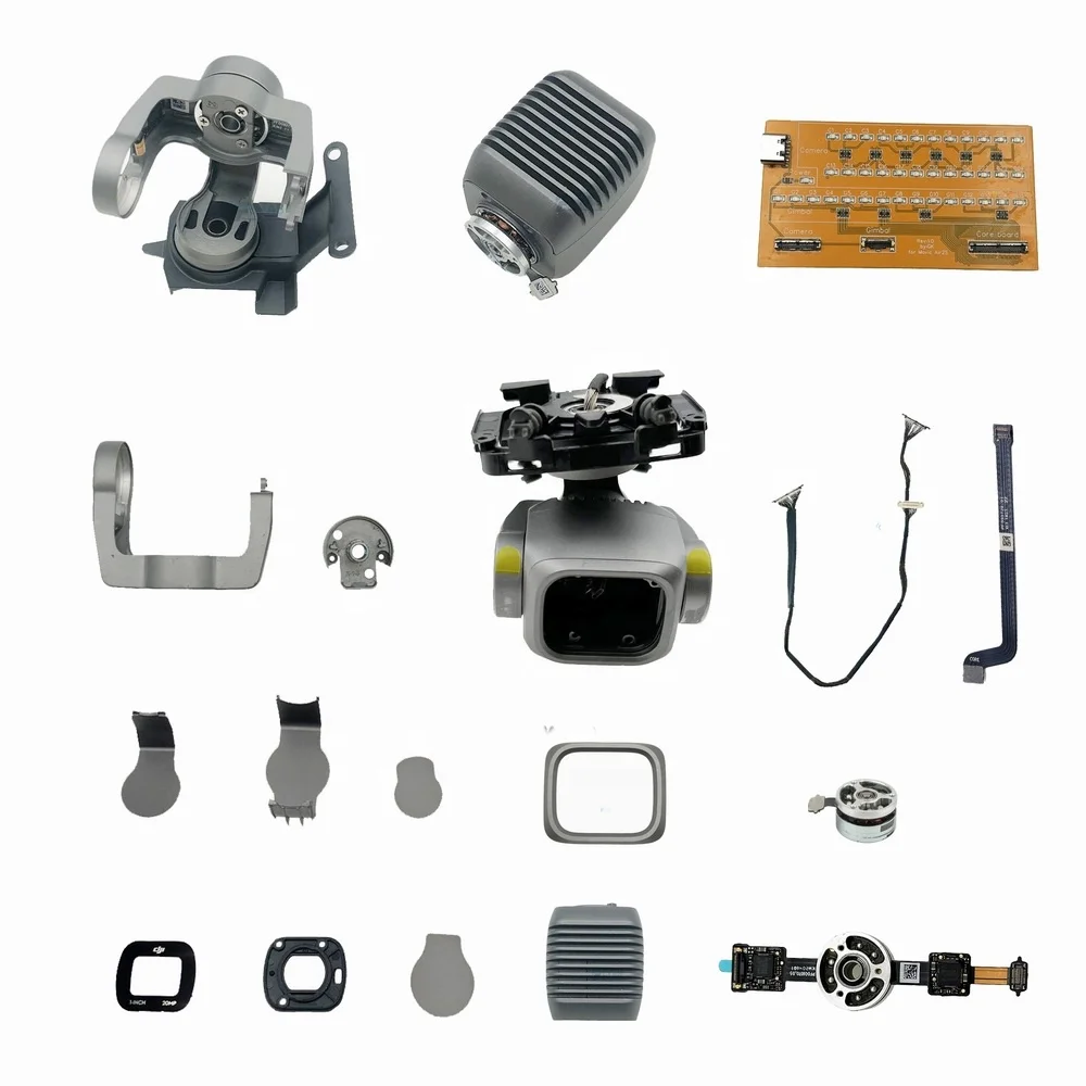 Genuine Gimbal Parts for DJI Air 2S Gimbal YR Motor with Yaw Roll Arm Assembly Camera Frame with Pitch Motor Cover-Cap PTZ Cable