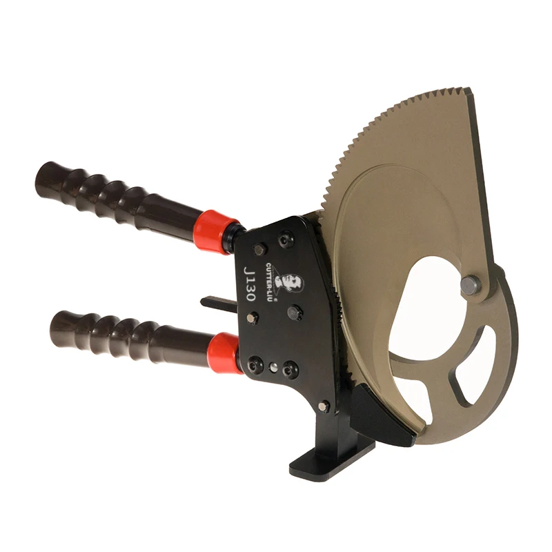 Cutter-Liu J130 heavy duty XLPE cable cutter ratchet mechanism cable shear