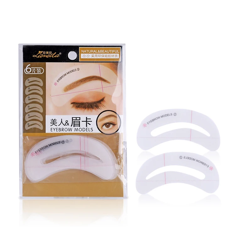 
High quality EVA eyebrow template sticker drawing stencil set beauty makeup tool, eyebrow stencil 