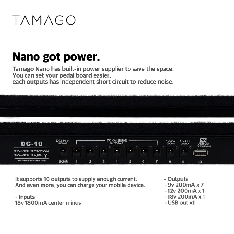 TAMAGO Standard Power Professional Electric guitar player Manufacturer Multi-effect processor guitar effects pedal board bags