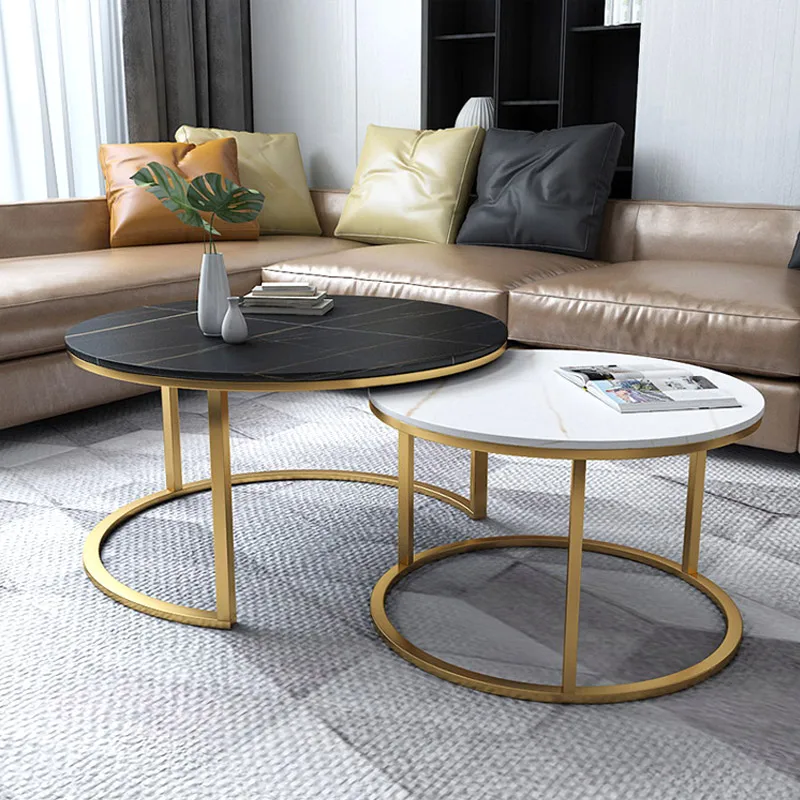 Роскошные круглые журнальные столики в скандинавском стиле оптом мебель мраморный металлический современный