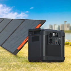 Original Factory Emergency Solar Power Generator Mobile Solar Energy Portable Power Station Lithium Battery 2000W