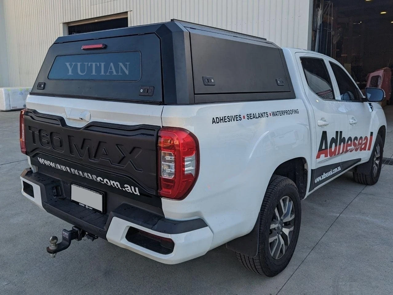 TRUCK CANOPY  For LDV T60 MAX (Luxe, Pro) DC 2019-2023 BLACK TITAN HYBRID CANOPY  Truck topper waterproof Anti theft Hardtop