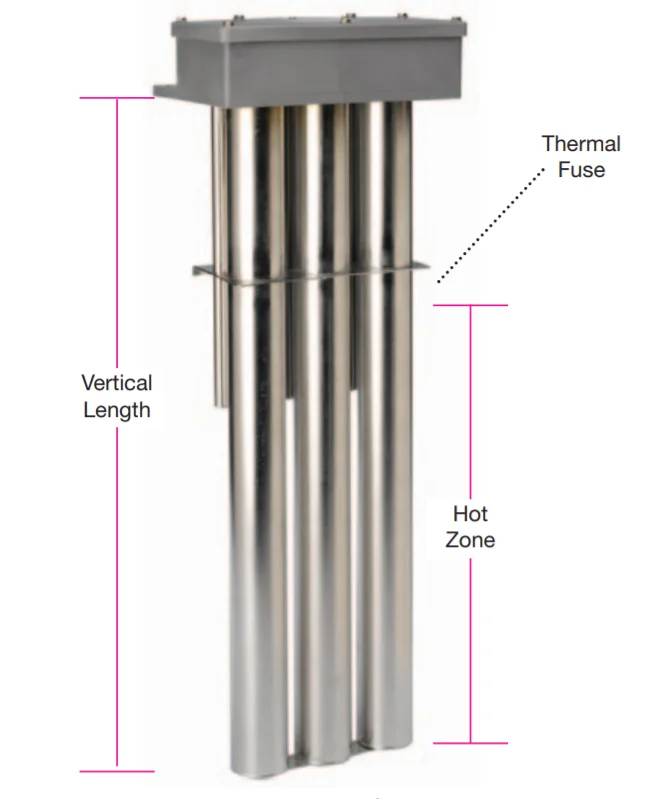 CE certified 2KW 3KW or customized electric immersion heater titanium heating elements for electroplating