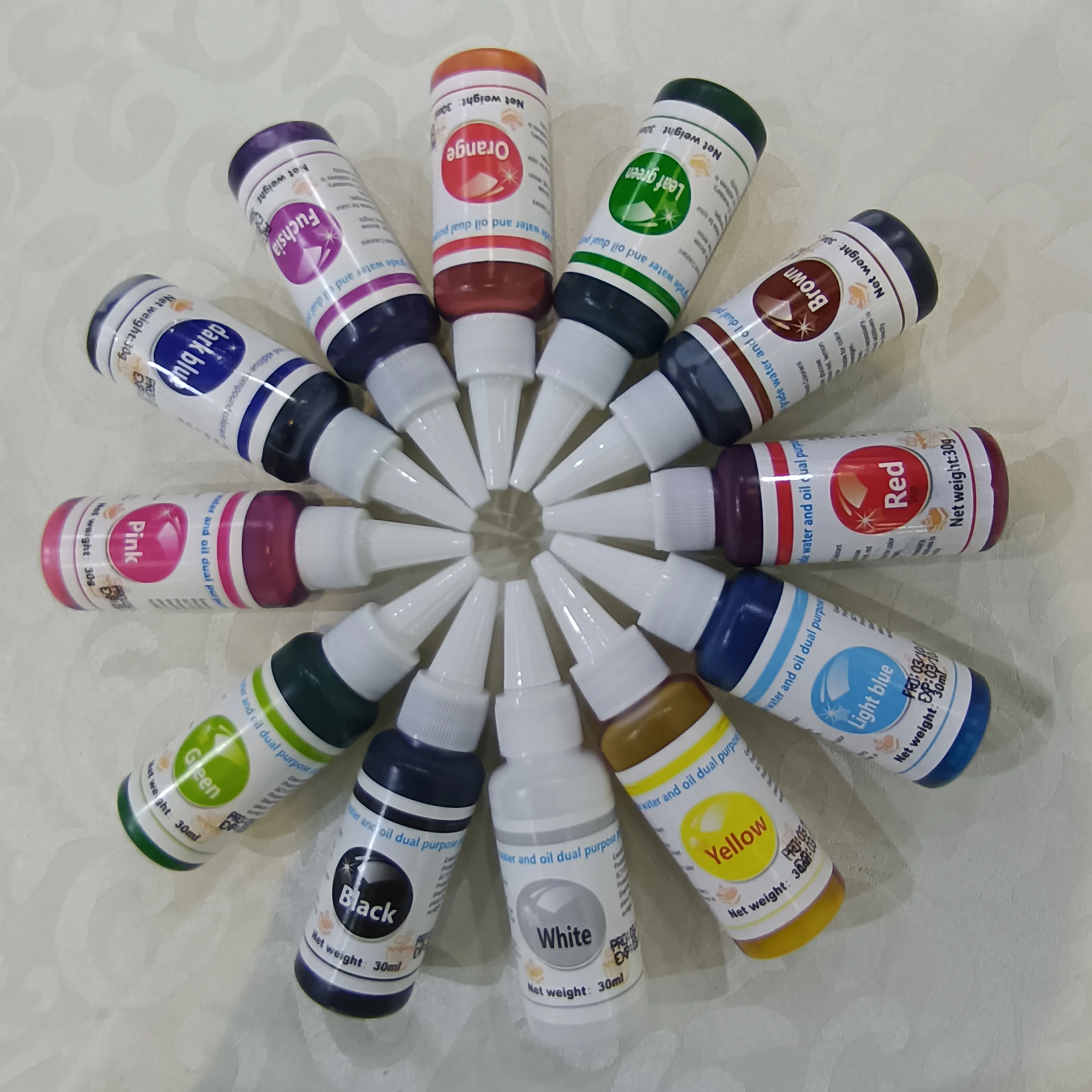 30g Powdered Food Coloring for Baking Powdered Food Coloring for Macarons Ice cream palette color
