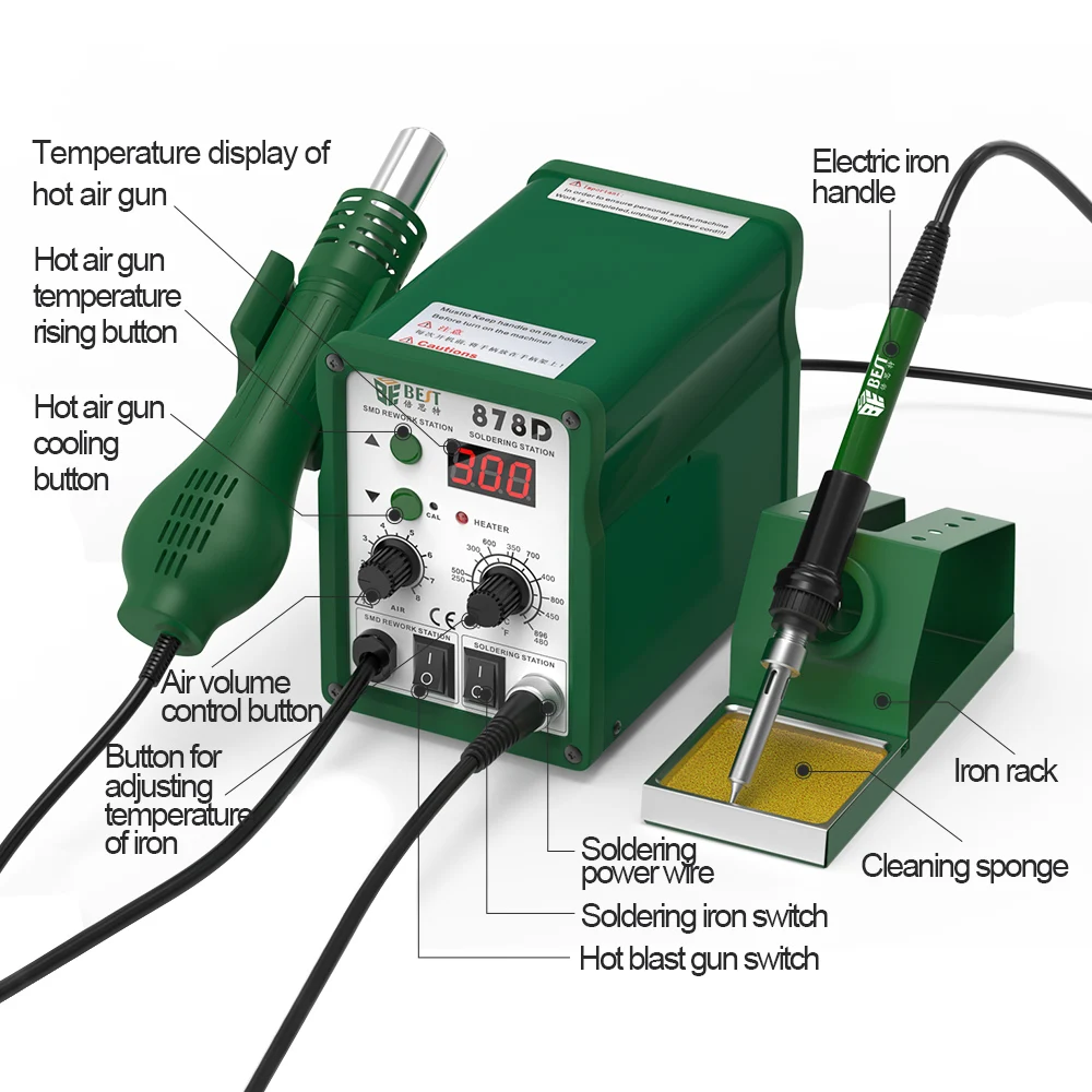 BESTOOL ODM горячая Распродажа estacion de Heat 220V EU plug ferro de solda fer a сварочная станция для ремонта паяльных станций