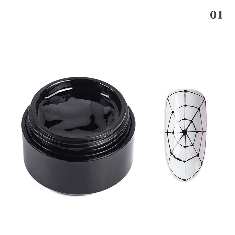 Hot selling 6 colors nail art paint DIY design wire liner drawing gel nail polish set kit colors uv gel gel nail polish