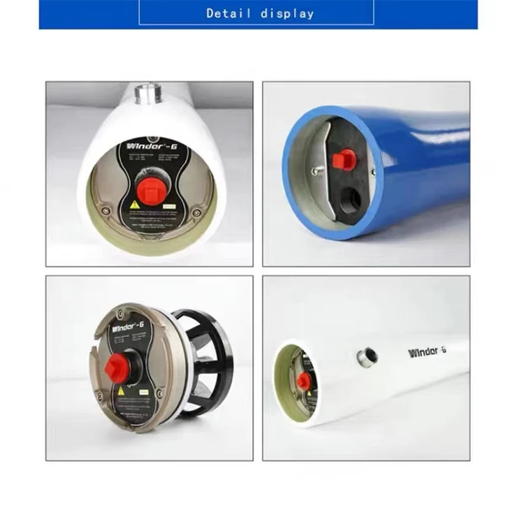 WINDER-G G80S300 G80S450 8 Inch 8040 Side Port And End Port FRP RO Water Filter Pressure Vessel Reverse Osmosis Membrane Housing